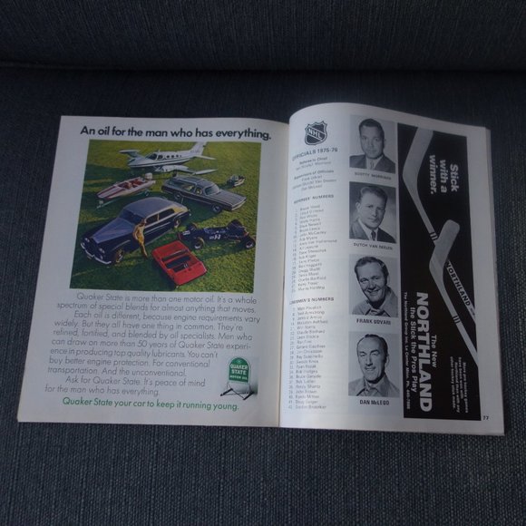 GOAL Magazine Wednesday December 17 1975 Minnesota North Stars vs Atlanta Flames - Picture 10 of 13